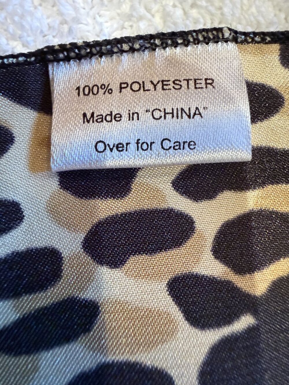 Animal Print Rectangular Scarf - Picture 4 of 5